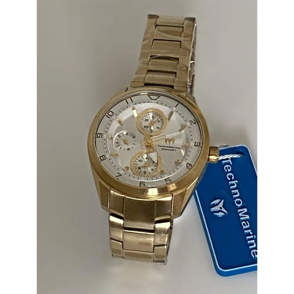 TechnoMarine Ocean Quantum Women's Invicta Watch 36mm Goldtone TM-318110  Lady’s